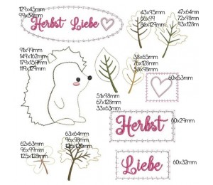 Stickserie - Igelchen Appli